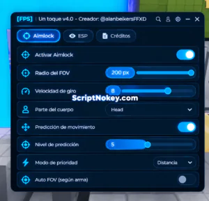 One Tap aimbot script Un Toque v4.0