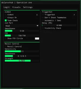 Operation One script (dolarovhub)