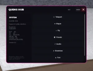 Quens Hub Universal script | Boombox Fly Fun