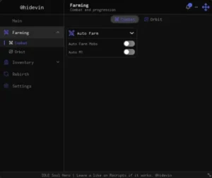 Soul Hero script keyless | combat, orbit