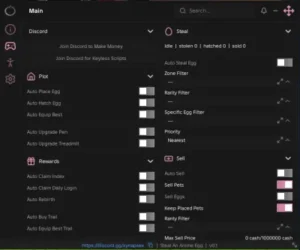 Steal An Anime Egg script keyless | auto place egg, auto hatch egg