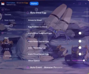 Steal An egg script keyless | main: auto steal egg, auto steal big egg