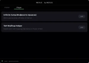 ToH script made by Nexus | inf jump, wallhop helper