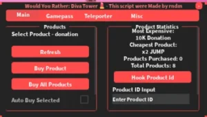 Would you rather diva tower script keyless | get all gamepass