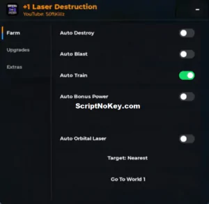+1 Laser Destruction script | Auto destroy