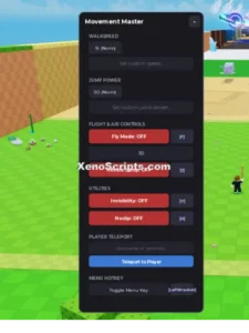 Movement Master script keyless (Fly, Jump, Teleport)