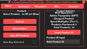 RNDM +1 Jump Keyboard Tower Escape script keyless