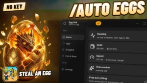 Egg Hub | Steal An Egg Auto Farm – Auto Eggs, Auto Treadmill, Auto Upgrade (Keyless)