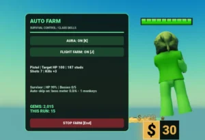 Survive a Million Monkeys Auto farm script keyless